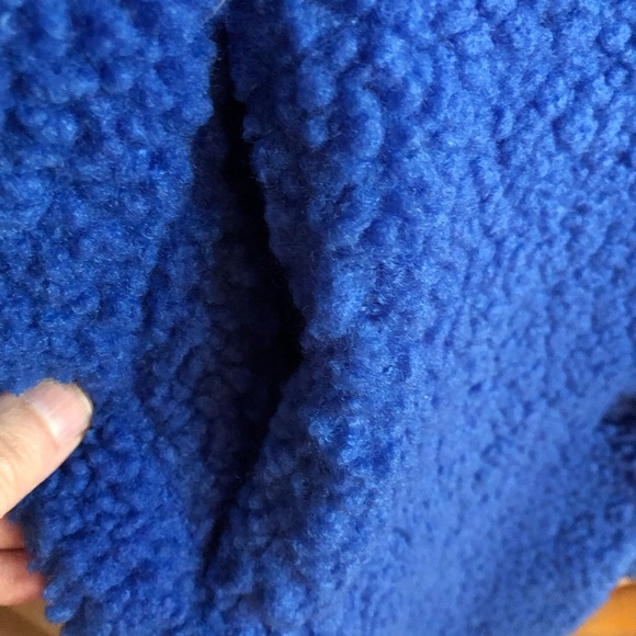 BCBgeneration Vibrant Notch Collar Blue Teddy Jacket - Picture 7 of 10